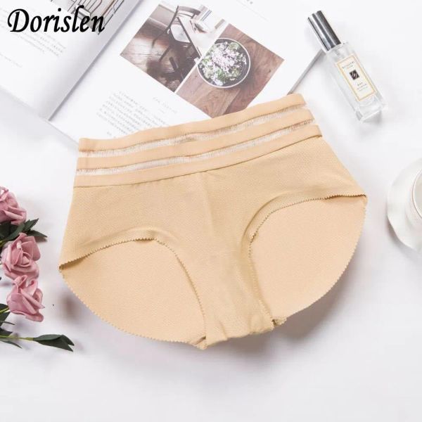 Atmungsaktive Gepolsterte Höschen Mittleren Taille Sexy Frauen Sommer Booty Butt Lift Hüfte Reichlich Gesäß Kontrolle Panty Shaper BJ