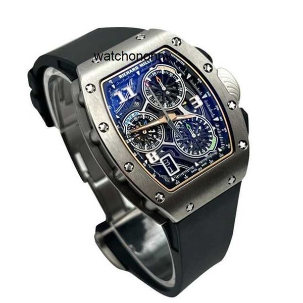 Роскошные механические мужские швейцарские роскошные часы Наручные часы Образ жизни Собственный хронограф Титан RM72-01
