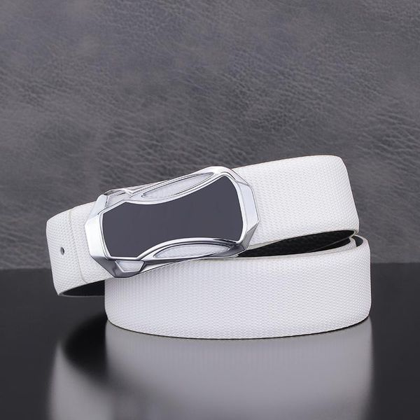 Cintos de alta qualidade slide branca fivela de cinto de moda masculino Designer de couro genuíno Jeans de luxo Ceinture Homme para Malebelts Beltschestes