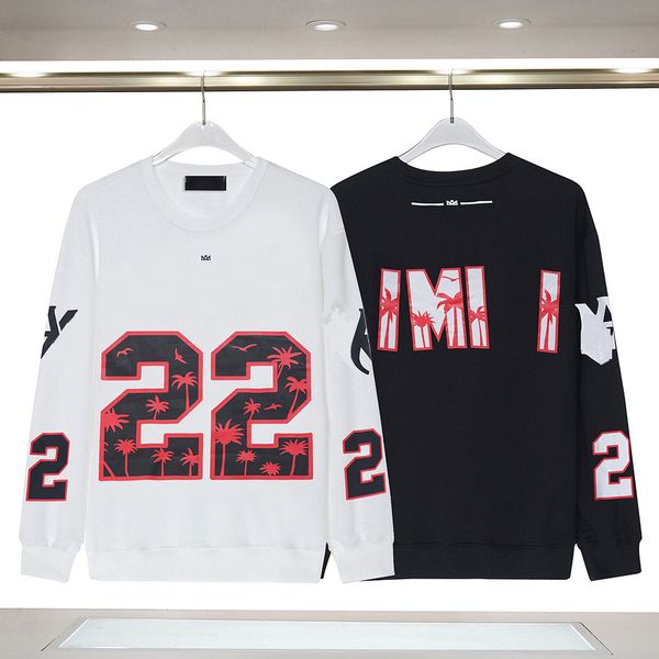 2023 novo moletom redondo pulôver suéter logotipo impresso high street casual casal tendência camisa de beisebol