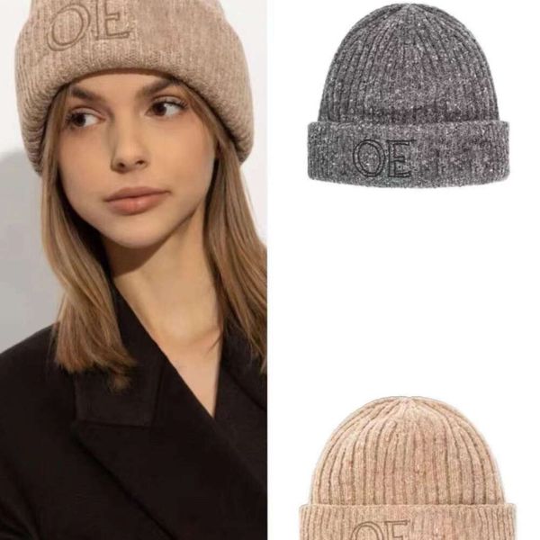 Beanie/Skull Caps Designer triomphe beanie berretti invernali da donna protezione per le orecchie caldo cappello antivento moda casual all'aperto da viaggio sci indossabile Logo corretto