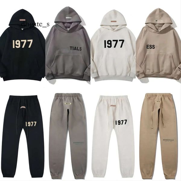 Designer Men 1977 Essentialls capuz calças de moletom casual Sortpants jogging Hip Hop Massityies Sweatshirt Sweatshirt