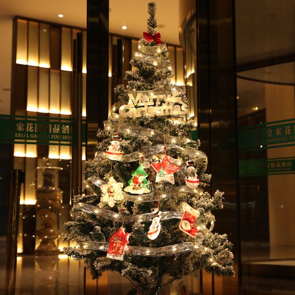 Noel dekorasyonları 4 m LED aydınlatma şerit ışıkları String bakır tel ışıkları Noel ağacı ipek ışıkları yay şerit ışıkları