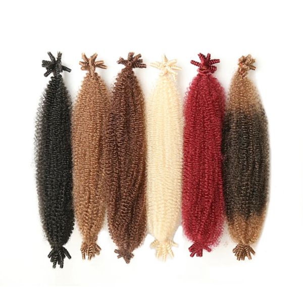 Capelli intrecciati pre-separati per capelli afro twist elastici Capelli twist marley per morbidi capelli finti twist all'uncinetto