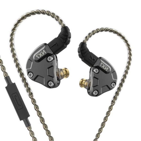 Freeshipping NX7 In-Ear-Kopfhörer 4BA Dual Carbon Nanotube Dynamische piezoelektrische Keramik Hybrid 7 Treibereinheiten HIFI IEM DJ Stage 2Pin Siwav