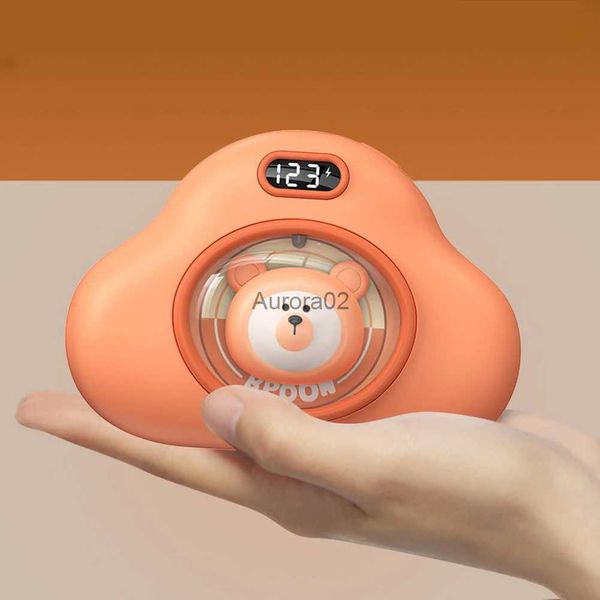 Aquecedores de espaço Cute Cloud Hand Warmer Power Bank Type C Porta recarregável Hand Warmer Digital Display Pocket Warmer para esqui ao ar livre Camping YQ231116