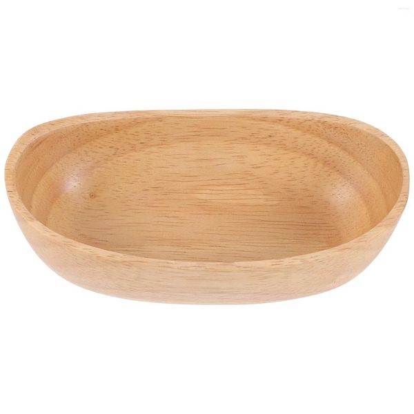 Set di stoviglie Insalatiere per la casa Contenitore per condimenti Legno naturale Conservazione della zuppa Utensili in legno Piatto da mangiare Retro