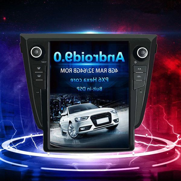 FreeShipping 121 PX6 Android 9 Tesla Stil Vertikale Bildschirm GPS Navi Auto Multimedia Radio Player Für NISSAN X-TRAIL Qashqai Rogue 2013- Oags