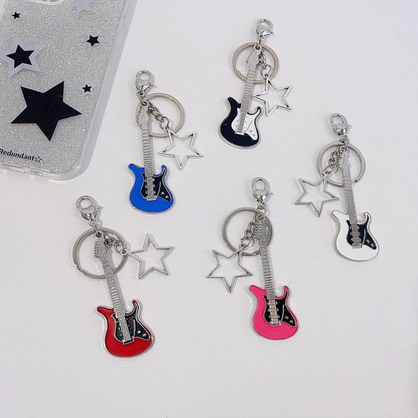 Schlüsselanhänger Harajuku Mehrfarbiger Stern im japanischen Stil mit Perlen, hängende Kette, Kopfhörer-Hülle, Anhänger, asiatische Kultur, Handy-Schlüsseltasche