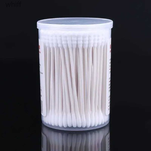 Tampone di cotone 180 pezzi Tamponi per bambini Tampone di cotone a doppia estremità Strumenti di pulizia per bastoncini sottili monouso Bastoncini di cotone Q-Tips 8.1CML231116