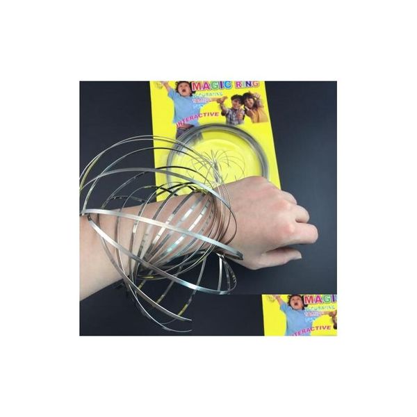 Новинки Кольца Toroflux Flow 3D Кинетические сенсорные интерактивные классные игрушки для детей Реклама Забавная игрушка-волшебное кольцо Kka4422 Прямая доставка Ho Dhtwn