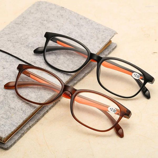 Sonnenbrille Ultraleichte Lesebrille Damen Herren TR90 Flexible klare Linse Presbyopie-Brille 1,0 bis 4,0 Elders Reader Brillen