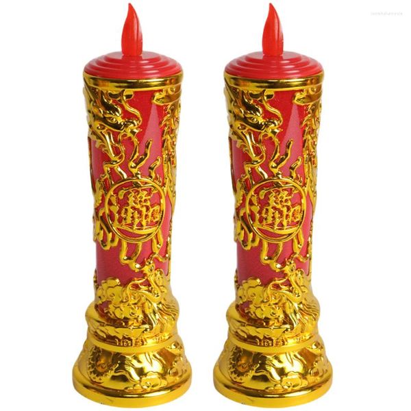 Chinesische LED-Lichtversorgungen Lampe E27 Passende Hochzeitslampen Alter Kerzenhalter-Stil Altar Retro Vintage betrieben