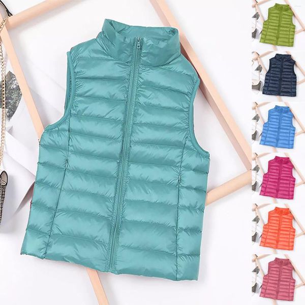 Coletes femininos 2023 casaco de inverno pato ultraleve de casaco fino com capuz jackets com capuz jackets à prova de vento parkas feminino portátil roupas portáteis