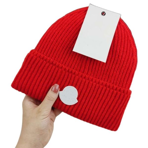 Monclair Bonnet Chapeau De Luxe Top Qualité Designer Bonnet Chapeau Mode Lettre Hommes Et Femmes Chapeaux Occasionnels Automne Et Hiver Bonnet Tricoté Cachemire Casquettes 19 Couleurs