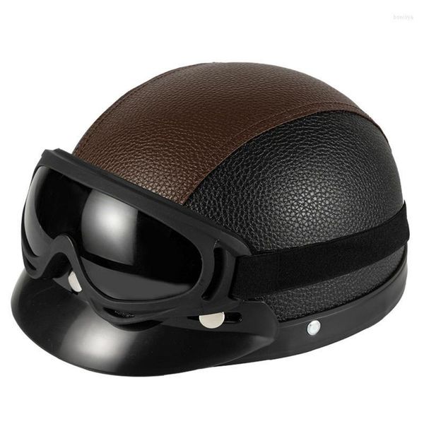 Caschi da moto per adulti Ciclismo leggero Cappello vintage Bicicletta Cruiser Chopper