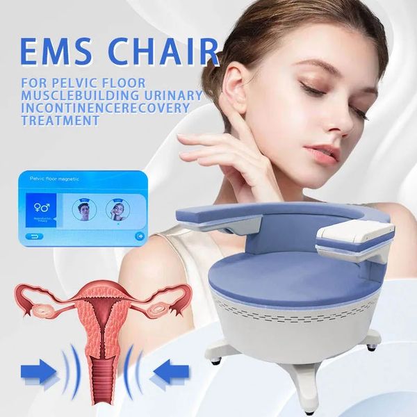 Nicht-invasiver Beckenbodenstuhl zur Stärkung der EMS-Beckenmuskulatur, zur Förderung der postpartalen Reparatur, Salon-Schönheitsausrüstung, EMS-Stuhl zur Behandlung von Harninkontinenz