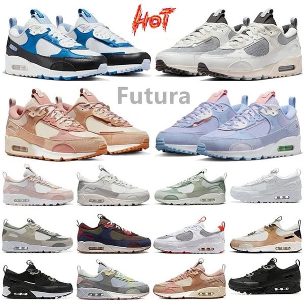 Laufschuhe 90 Futura Cow Print Sky Grey Needlework 90s Medium Olive Navy White Picante Red Easter Neapolitan Studded Swoosh Tan Men Women Sneakers