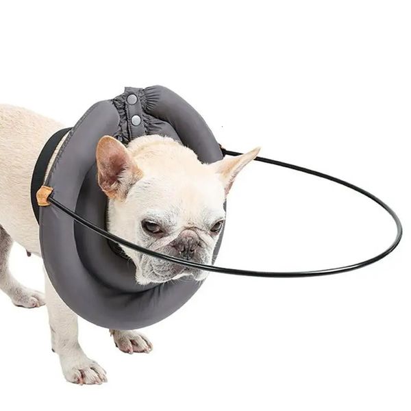 Hundebekleidung Blindes Halo-Geschirr, Haustier-Führungsgerät, verstellbar für eine individuelle Passform, schützender Aufbau, Vertrauen, Antikollisionsring 231116