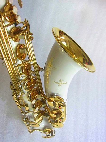 Japan Jazz YANAGIS T-992 Modell B-TenorsaxophonWeißgold-Tastensaxophon mit professioneller Musikinstrumentenleistung Kostenloses Schiff
