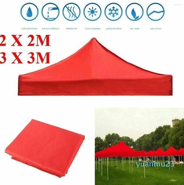 Tendas e abrigos UV Proteção ao ar livre acampamento de quatro cantos do canopy parasol parasol tampa de sombra solar 22 substituição superior