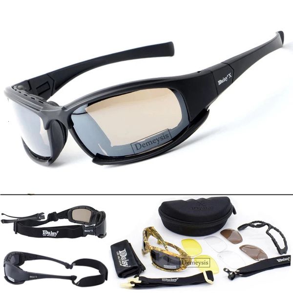 Sonnenbrille, polarisierte taktische Brille, Militärarmee-Sonnenbrille für Herren, taktische Schießbrille, Outdoor-Sport, Wanderbrille, UV400, 231117