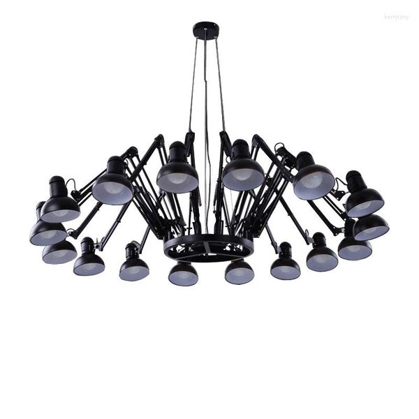 Lustres de lustres vintage lustre industrial metal preto lâmpada pendurada decoração interna decoração lamparas luminária de suspensão pendente