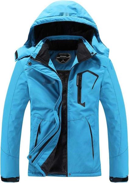 Winterjacke Damen wasserdichte Skijacke Warmer Winter-Schneemantel Berg-Windjacke mit Kapuze Regenmanteljacke 6OTA8DSE2