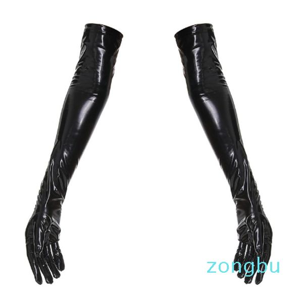 Luvas brilhantes molhadas, longas, sexy, látex, para mulheres, bdsm, sexo, extóico, clube noturno, gótico, roupa de fetiches