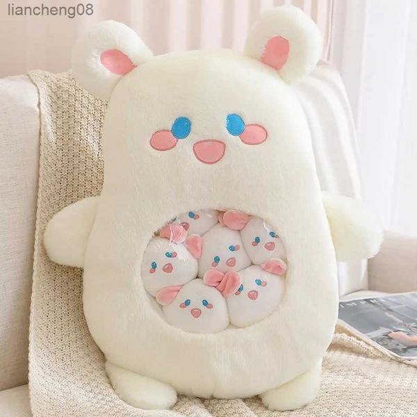 Cuscino / Tendenza decorativa Cartoon Frutta Piccoli giocattoli All'interno Cute Cartoon Animali Peluche Morbido Farcito Cuscino del divano Homdecor R231117