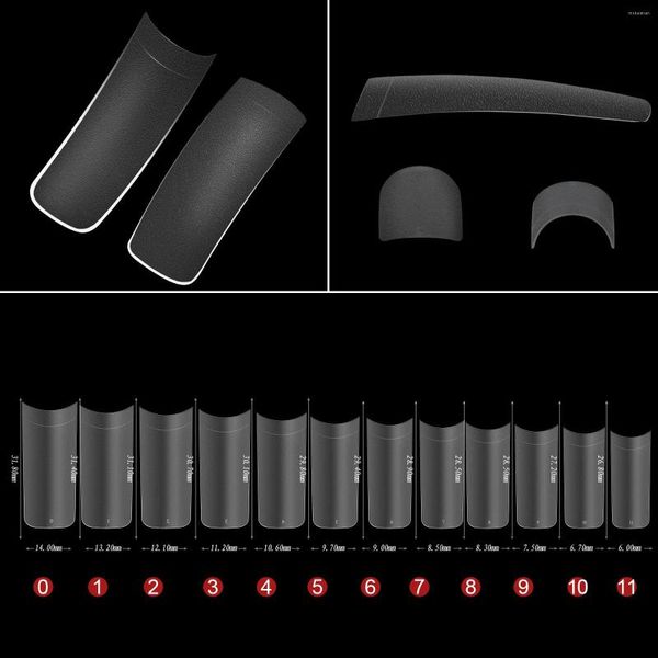 Falsche Nägel 2023 Ankunft 500 Stück gefälschter Nagel Acryl künstlich transparent für Frence Fingernägel Full Cover Tipps