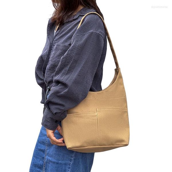 Bolsas de noite projetam grande capacidade de lazer feminina lazer ombro lateral lady lady casual bolsões de algodão saco de escritório de escritório crossbody