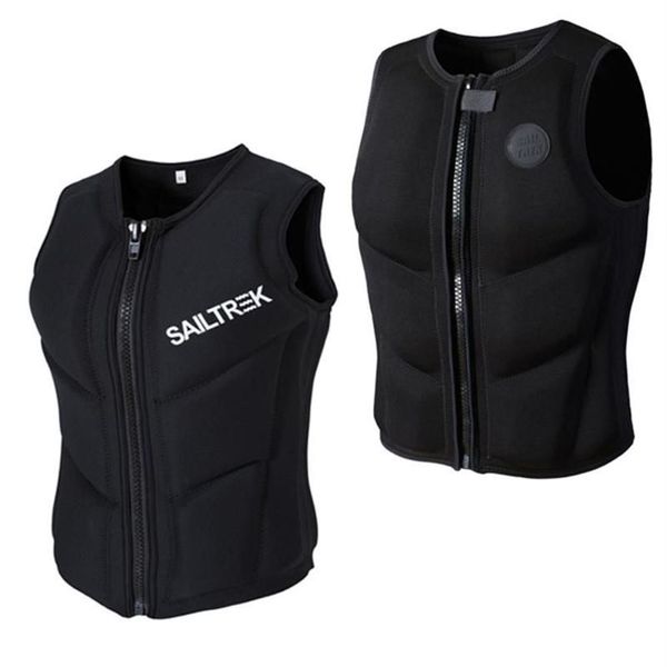 Giubbotto salvagente Boa Giacca professionale in neoprene Protezione galleggiamento Nuoto Canottaggio Surf Kayak Barca a motore Sicurezza309d