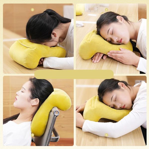 Travesseiro /soneca decorativa PP PP Cotton Portable Office Rest Pescoço para homens Mulheres trem de vôo de avião ao ar livre Sleeping /