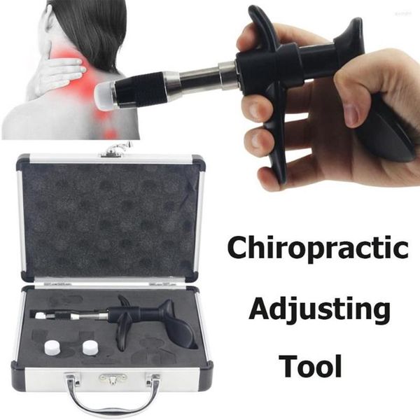 Strumento di regolazione chiropratica manuale Pistola per massaggiatore per terapia di attivazione correttiva portatile per il rilassamento del massaggio muscolare del corpo267W