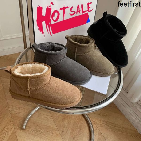 2023New Australian Australia Warme Stiefel Mini Half Snow Boot Ankle Classic Winter Full Fur Fluffy Furry Satin Damen Kinder Booties Hausschuhe Größe 21-45