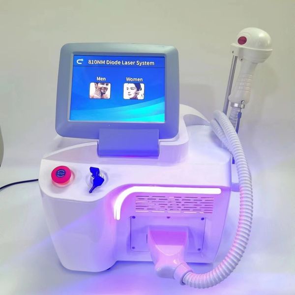 Diodo Laser 808 Máquina de remoção de cabelo resfriamento Dimndor permanente de 808nm Salão de clínica de beleza para cuidados com a pele de laser de 808nm