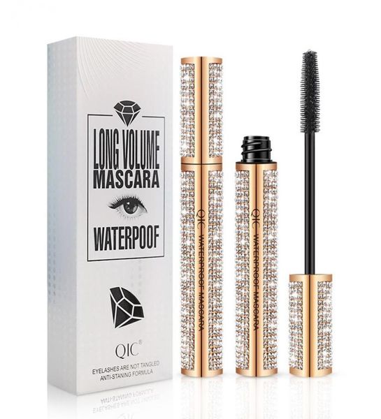 QIC Mascara Starry Sky Diamond, wasserdicht, dicke Locken, verlängert, kein Verschmieren, kein Ausblühen des Make-ups, schwarze Mascaras3505702