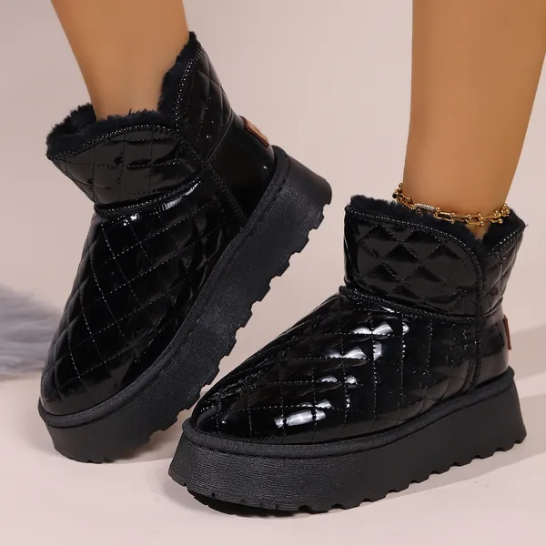 Chinelos de alta qualidade outono inverno botas de neve mulheres salto baixo couro genuíno deslizamento-on botas estilo britânico botas curtas mulher