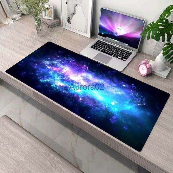 Mouse pads apoios de pulso mousepad home xxl novo tapete de mouse grande mousepads céu estrelado escritório laptop tapete macio antiderrapante mouse pad de mesa tapete de mouse yq231117