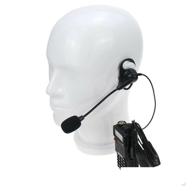 Walkie Talkie Headset 2 Pin K Stecker Kopfhörer Ptt Mikrofon Für Baofeng Drop Lieferung Elektronik Telekommunikation Dhj2C