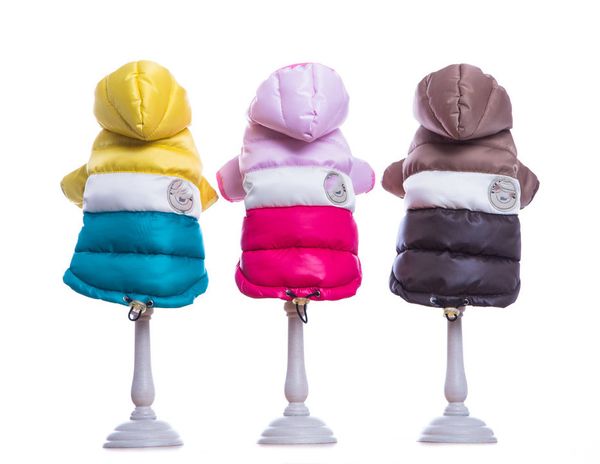 Abbigliamento per cani Fase invernale Abbigliamento per cani Gilet per gatti Maglione Designer Lettera Abbigliamento per animali domestici Cappotto per cuccioli Felpe Giacca in cotone addensato regalo di Natale kawaii