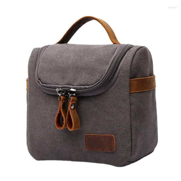 Duffel Bags Casual Portable Canvas Unisex Mini Tote для телефонного кошелька Организация женской косметической сумки для хранения