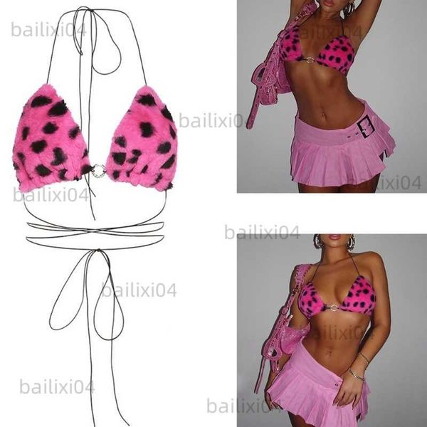 Kadın Tankları Camis Sıcak Kızlar Yaz Seksi Seksi Arka Backless Halter Mahsul Tank Tops Kadınlar Kısa All Maçlı Kostisole Parti Kulübü Kolsuz Mini Yelek Street Giyim T230417