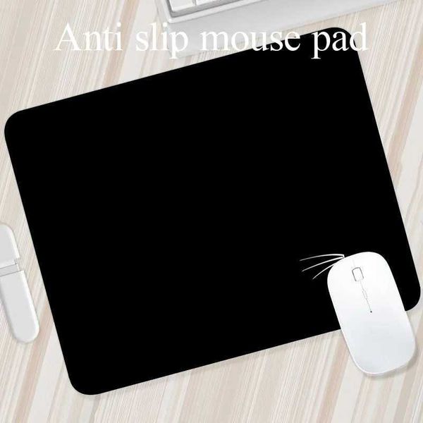 Mouse Pads Apoios de Pulso Mouse Pad Gaming Esports Mouse Pad Universal Desktop e Laptop Computador Simples e Puro Preto Borracha de Escritório Pequeno Anti Slip Pad YQ231117