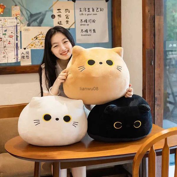 Bambole di peluche 8-40 cm Kawaii gatto nero cuscino peluche bambola giocattoli carino di alta qualità animale del fumetto regali per ragazzi ragazze amici decorare bambiniL231117