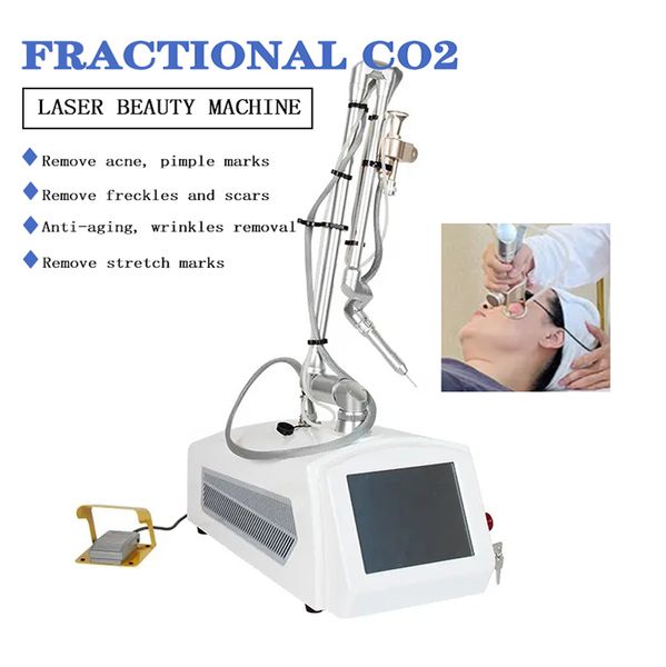 Máquina de laser fracionária portátil de CO2 10600nm Cosmético Redução de reajuste acne cicatrizes vaginais Matriz de testrix de rádio Radrix Radrix Rejuvenescimento da pele