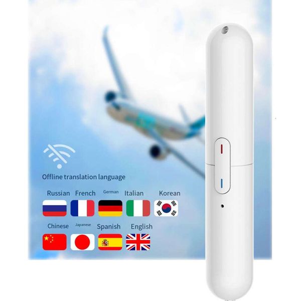 Nuova traduzione vocale 127 lingue Lingue multiple Traduzione istantanea Mini traduttore wireless bidirezionale in tempo reale APP Bluetooth