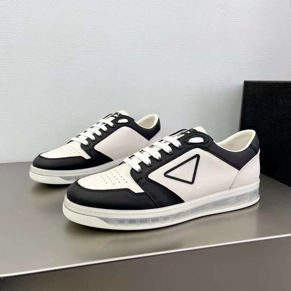 Scarpe casual da uomo famose DOWNTOWN Scarpe da ginnastica da corsa in resina onice trasparente Italia Scarpe basse delicate in pelle con foro piccolo Designer Scarpe da ginnastica da ciclismo traspiranti Box EU 38-45