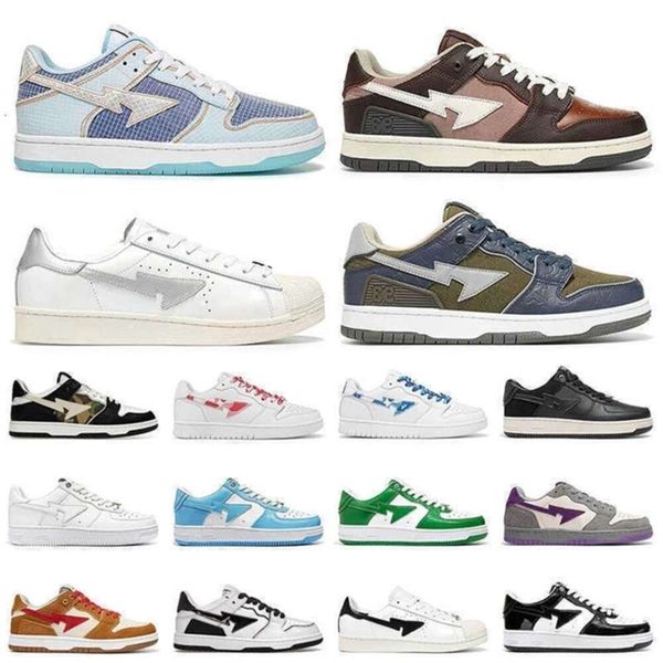 Schuhe Sport Turnschuhe sk8 Plattform Trainer Union Braun Elfenbein Dunkelviolett Grün Weiß Rosa Blau Designer Neue Mode APBapestas Herren Damen